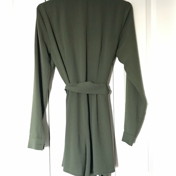 The fifth label womens long sleeve romper size medium olive green - Picture 2 of 7